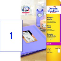 Svetleče etikete AVERY L7767-40 (dim.210x297)