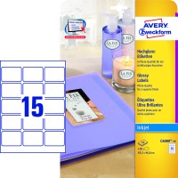 Svetleče etikete AVERY C6080-10 (dim.63,5x46,6)