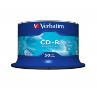 CD-R VERBATIM 700 MB, 52xhitrost, 50 na osi