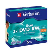 DVD-RW VERBATIM 1,4 GB, 2xhitrost, 5 mm    1/5