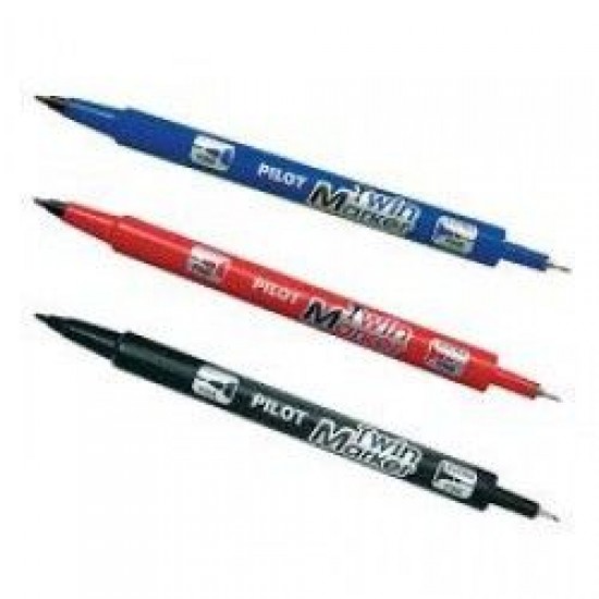 Flomaster (marker) PILOT -  dve konici, dve debelini Pisarniški material
