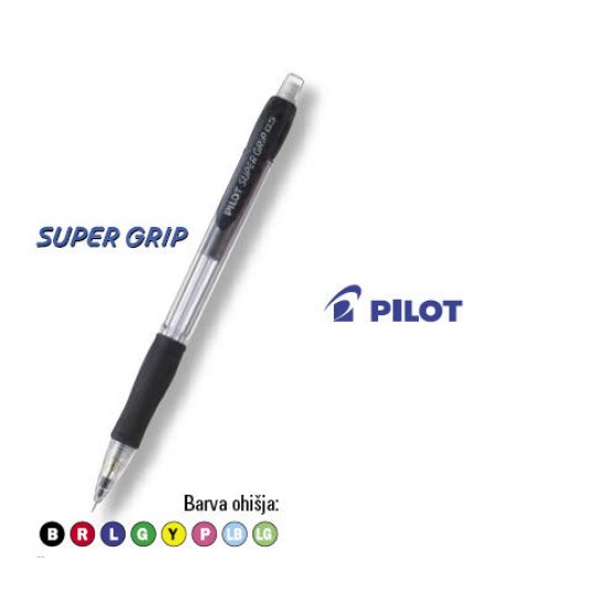 Svinčnik Tehnični PILOT Super grip H-185 z radirko Pisarniški material