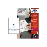 Vabilo + priponka za imena AVERY L4797-100,  A4