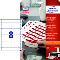 Kartonske predloge AVERY,L4728-20, 60x90, 190g