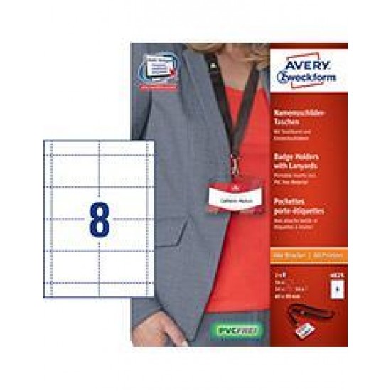 Žepki za priponke AVERY 4825 s trakom Pisarniški material
