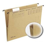 Viseča mapa LEITZ Alpha 1916, razširjeno dno - rjava