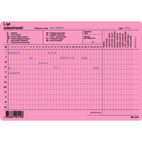 Obrazec  ALEA 0,37  - list odsotnosti
