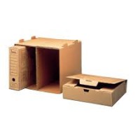 Škatla za arhiv  BENE - arhivski regal za 4 škatle, rjava