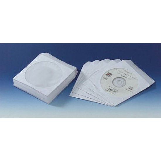 Ovitek papirnati za CD/DVD z okencem,   1/100 Pisarniški material