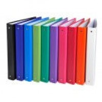 Mapa  rinčna  A4,  4-rinčna,  plastificirana, razne barve